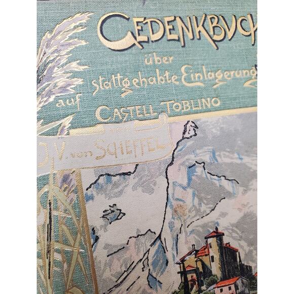 Antique Book Gedenkbuch Castell Toblino by J.V. von Scheffel German 1901 - Picture 14 of 15